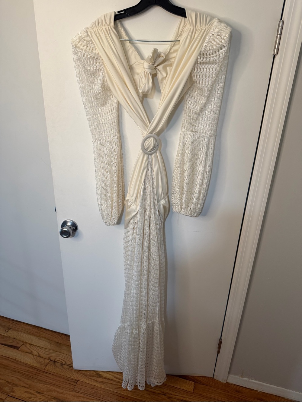 PatBO White Crochet Cutout Maxi Dress - Picture 2 of 5